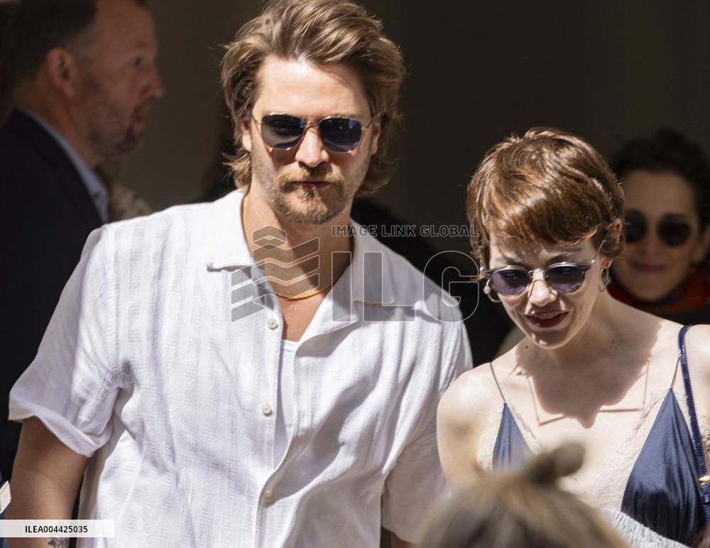 Cannes Cast of movie - Eddington - leaves hotel at the 78th annual Cannes Film Festival MP