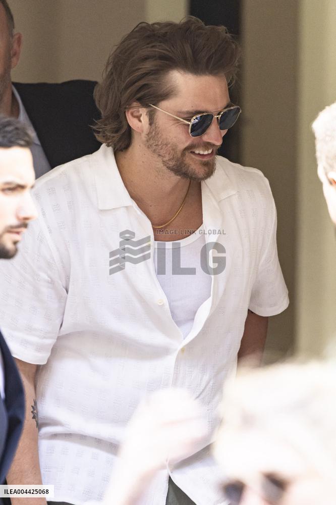 Cannes Cast of movie - Eddington - leaves hotel at the 78th annual Cannes Film Festival MP