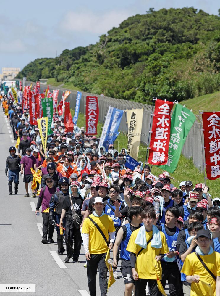 Okinawa peace march