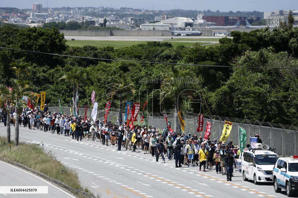Okinawa peace march