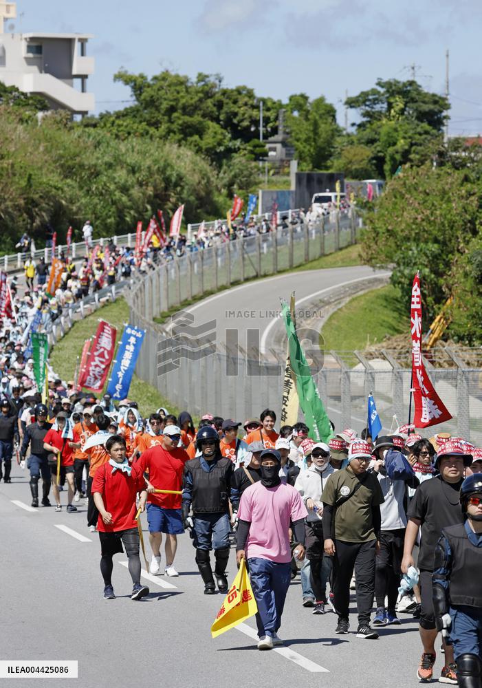 Okinawa peace march