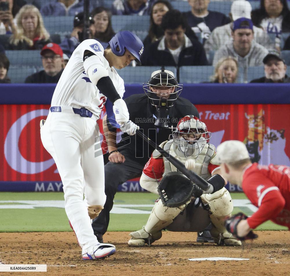 CORRECTED: Baseball: Angels vs. Dodgers