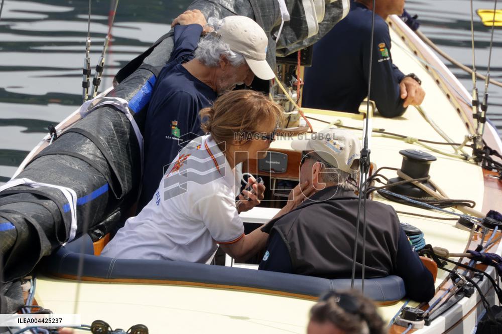 King Juan Carlos Kicks Off The Regattas - Sanxenxo