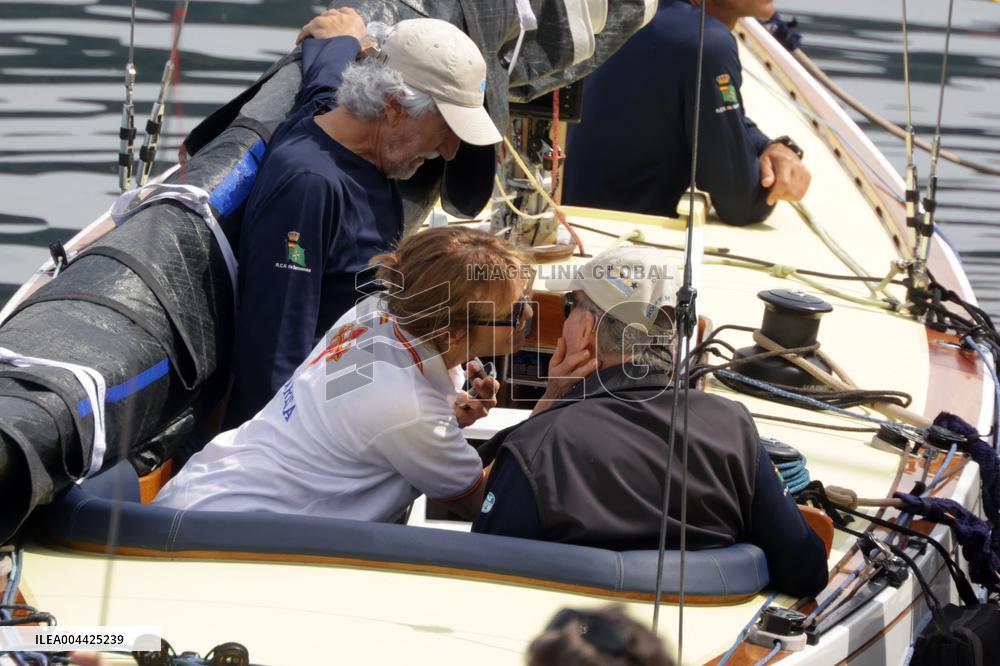 King Juan Carlos Kicks Off The Regattas - Sanxenxo