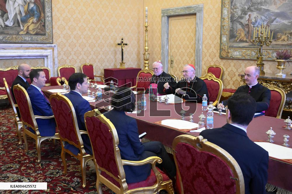 Marco Rubio Meets Cardinal Pietro Parolin - Vatican