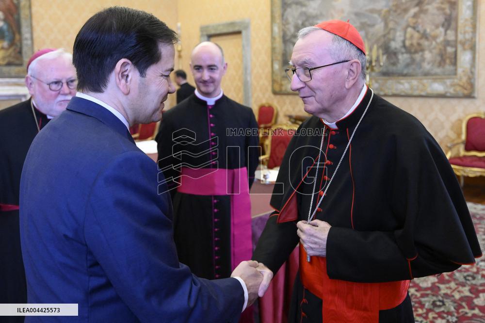 Marco Rubio Meets Cardinal Pietro Parolin - Vatican
