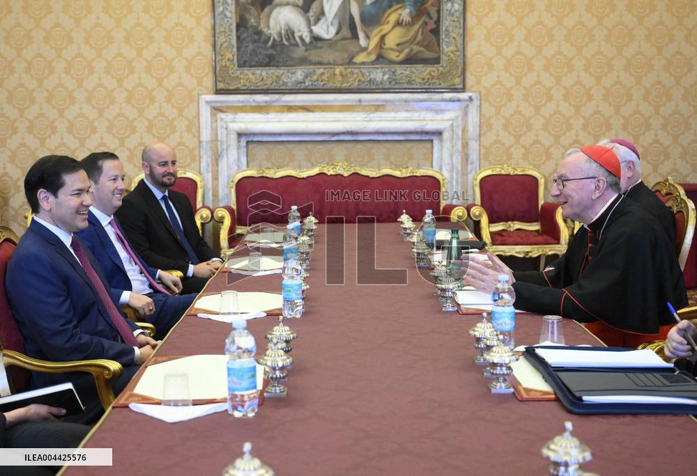 Marco Rubio Meets Cardinal Pietro Parolin - Vatican