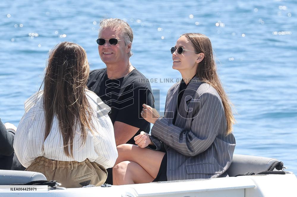 Bob Sinclar, His Girlfriend And Natacha Poly Arrives Eden Roc - Antibes