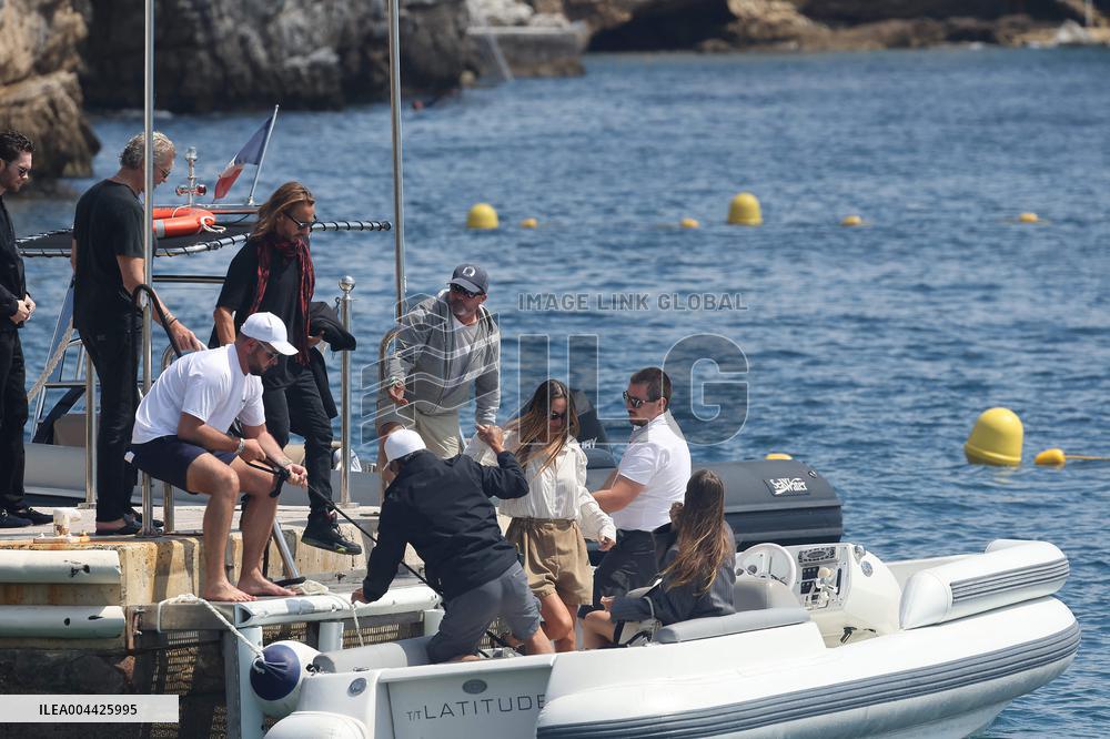 Bob Sinclar, His Girlfriend And Natacha Poly Arrives Eden Roc - Antibes