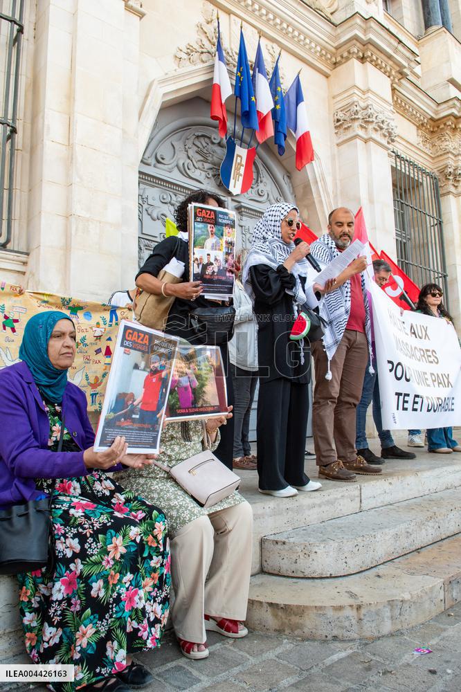 Gaza Peace March Organized By Left-Wing Collective - Troyes