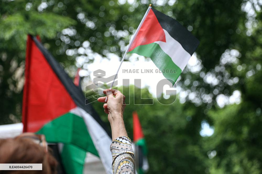 Pro-Palestinian Protest For Nakba 77th Anniversary - Paris