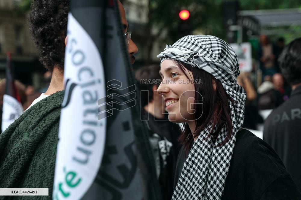 Pro-Palestinian Protest For Nakba 77th Anniversary - Paris