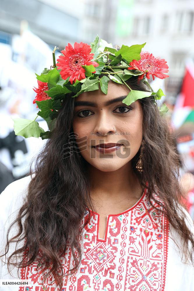 Pro-Palestinian Protest For Nakba 77th Anniversary - Paris