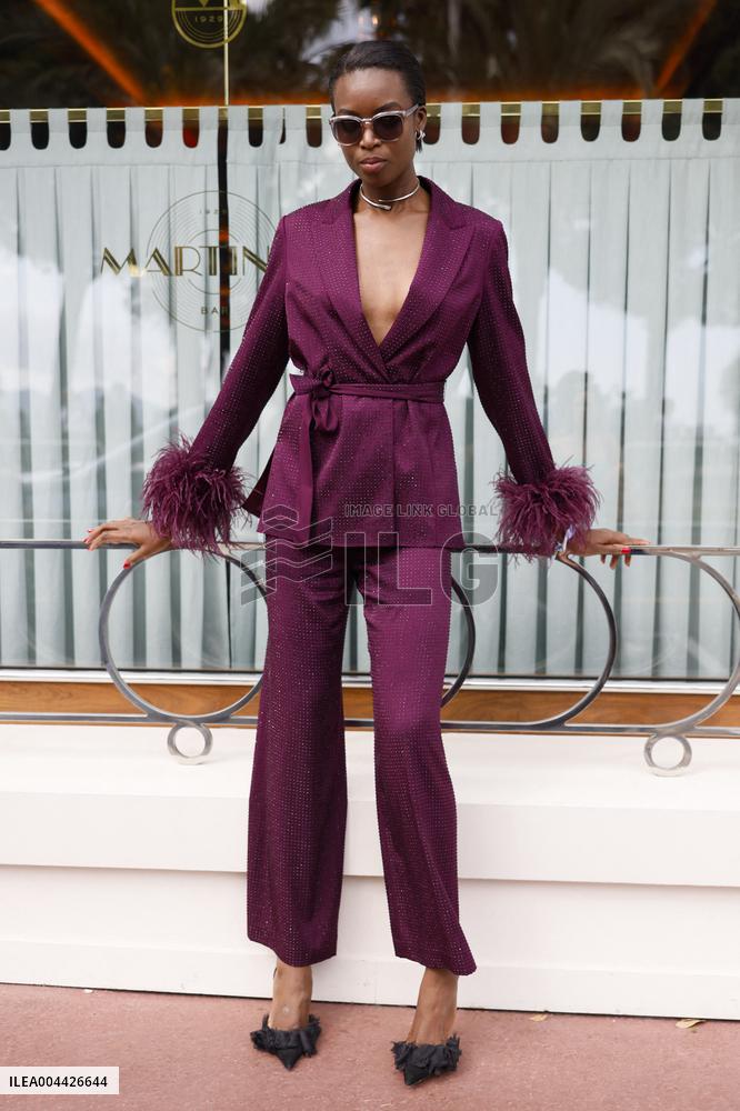 Cannes Maria Borges leaves Hotel Martinez MP