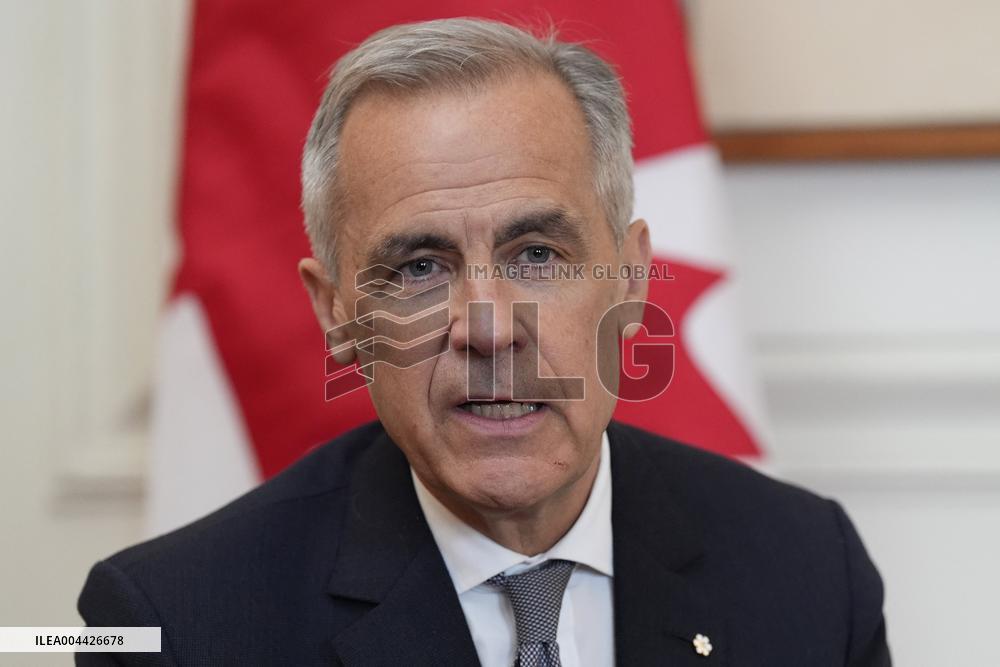 Mark Carney Meets Volodymyr Zelensyy - Rome