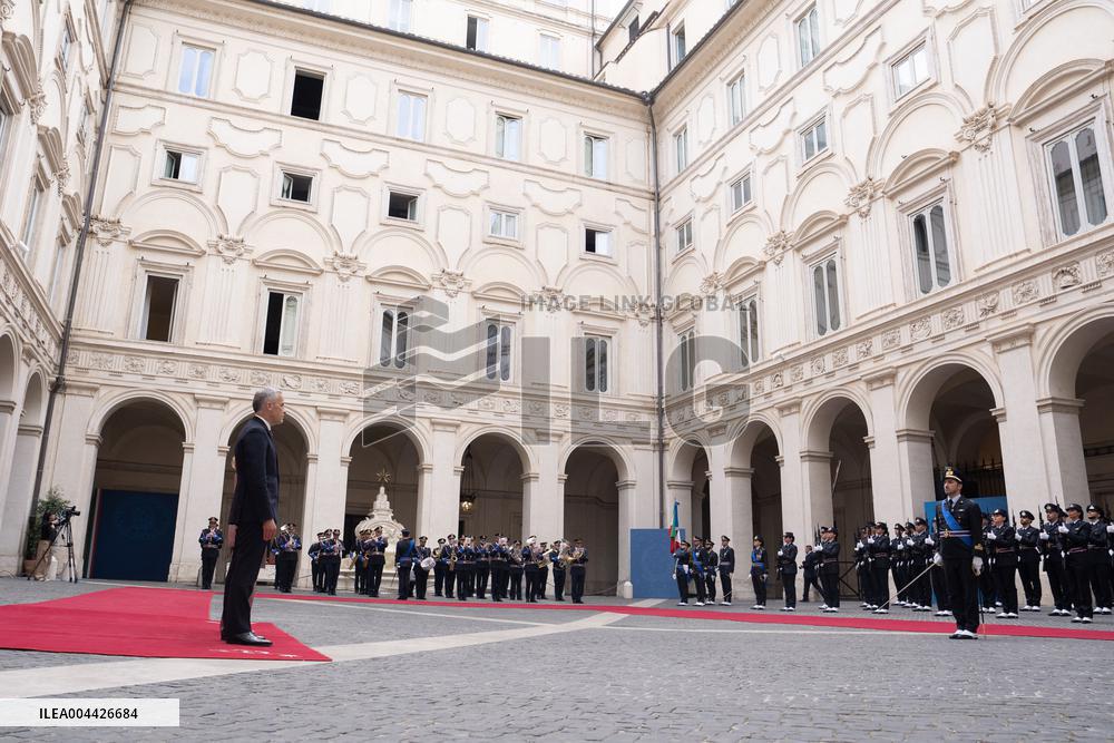 Mark Carney Meets Giorgia Meloni - Rome