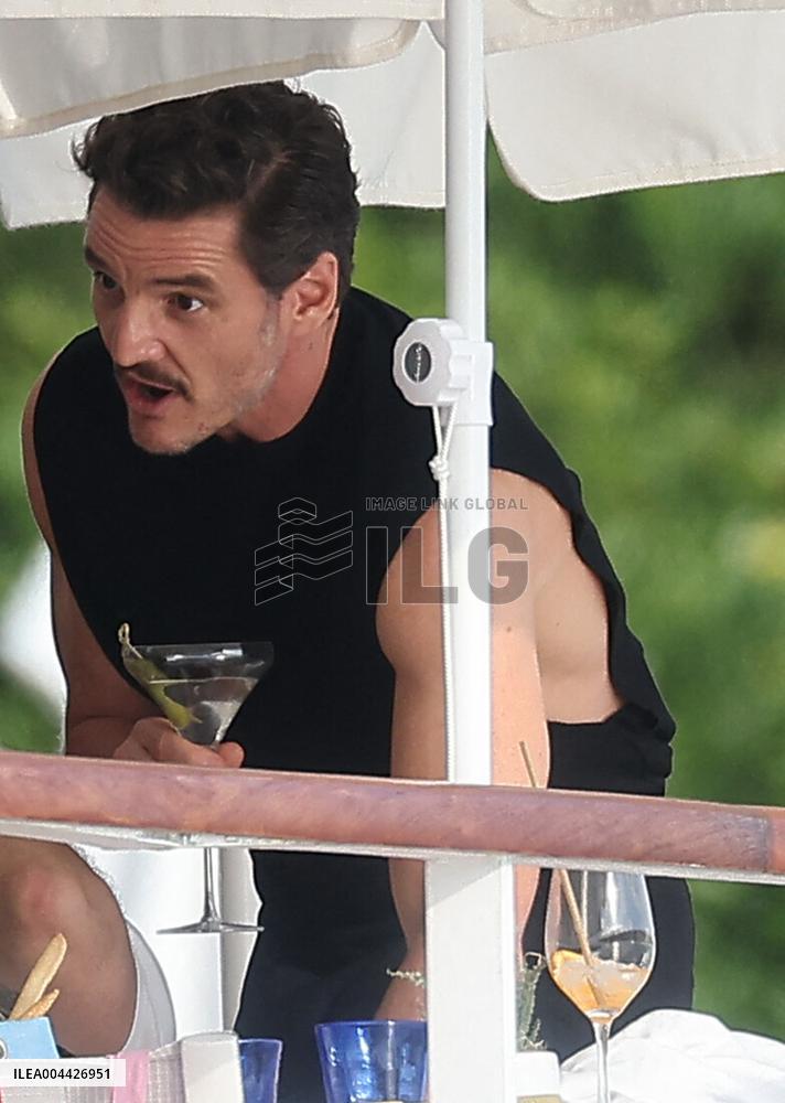 Cannes - Pedro Pascal At Eden Roc Restaurant
