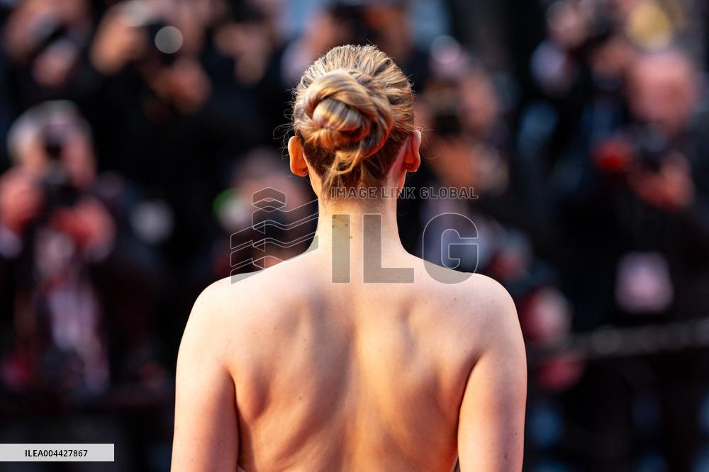 Cannes Jennifer Lawrence at Die My Love Red Carpet  AAR