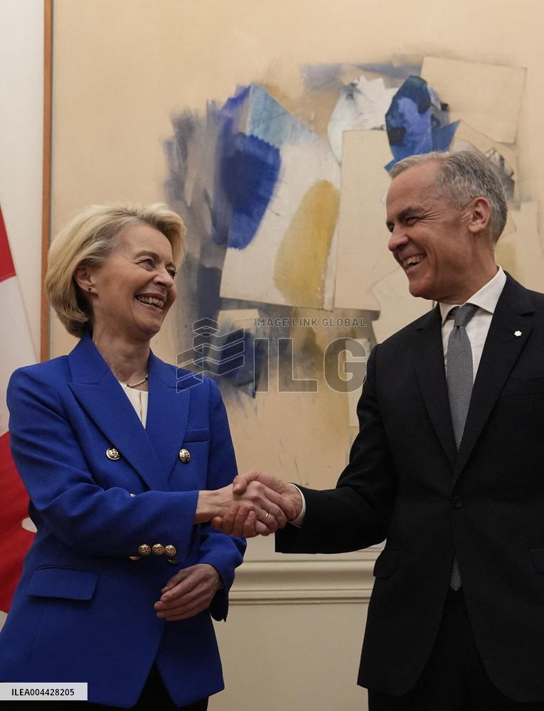 PM Mark Carney Meets Ursula Von Der Leyen - Rome