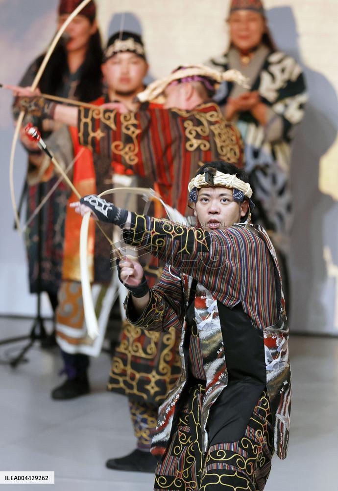 Ainu dance performance at Osaka expo