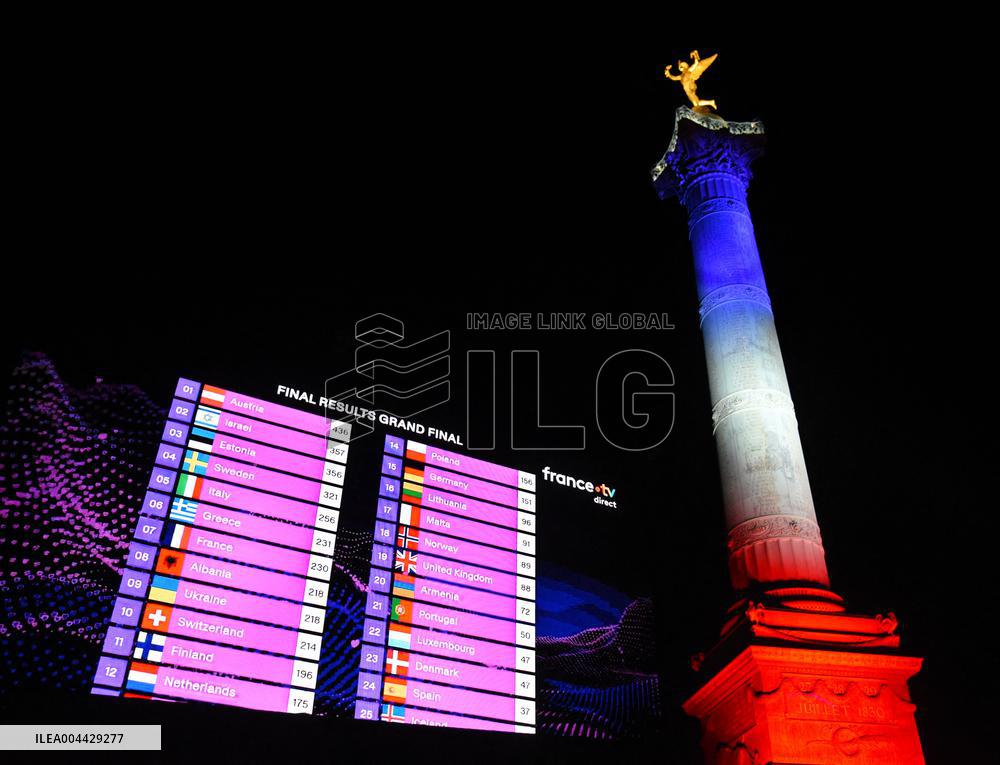 Eurovision Party At Place De La Bastille - Paris