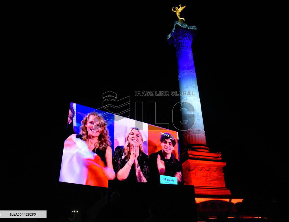 Eurovision Party At Place De La Bastille - Paris