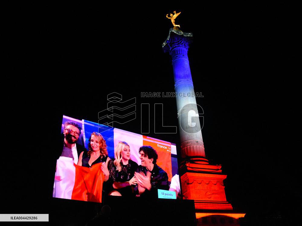 Eurovision Party At Place De La Bastille - Paris