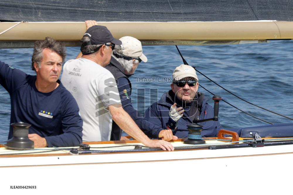 King Juan Carlos Kicks Off The Regattas - Sanxenxo
