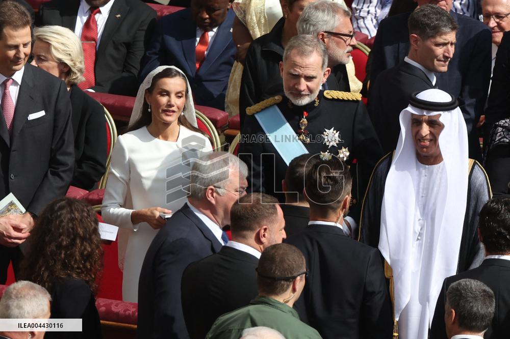 Royals At Inauguration Of Pope Leo XIV - Vatican