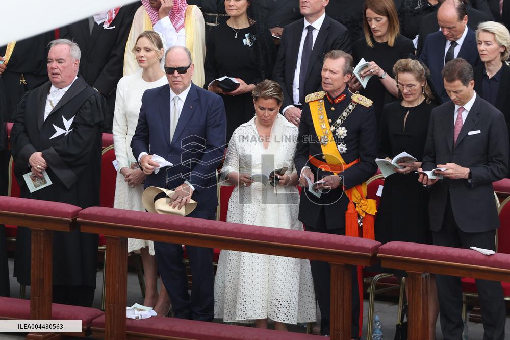 Royals At Inauguration Of Pope Leo XIV - Vatican