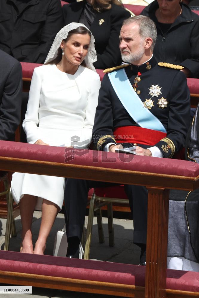 Royals At Inauguration Of Pope Leo XIV - Vatican