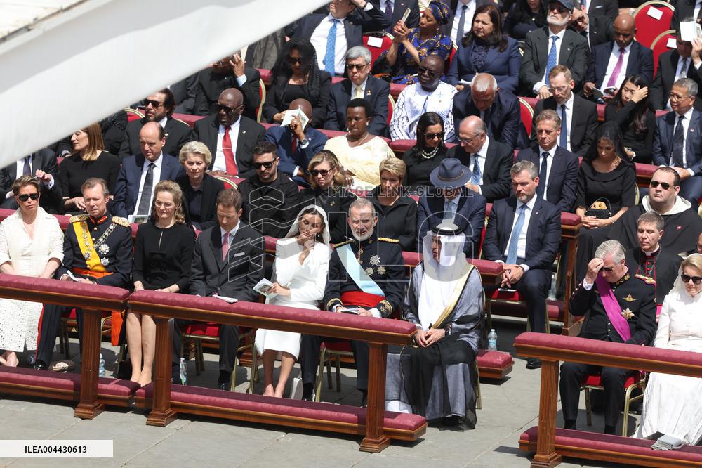 Royals At Inauguration Of Pope Leo XIV - Vatican