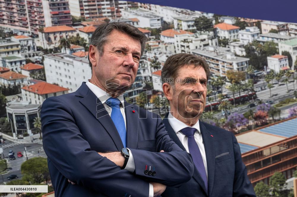 Nice Haliotis 2 Foundation Stone Ceremony With Estrosi And Ginesy