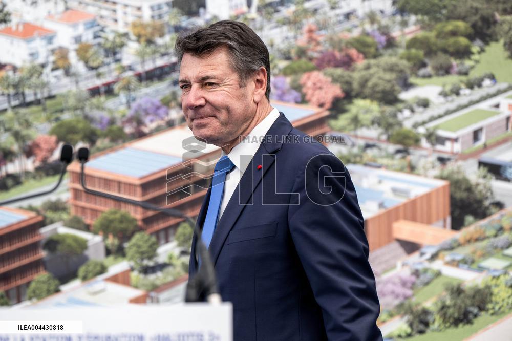 Nice Haliotis 2 Foundation Stone Ceremony With Estrosi And Ginesy