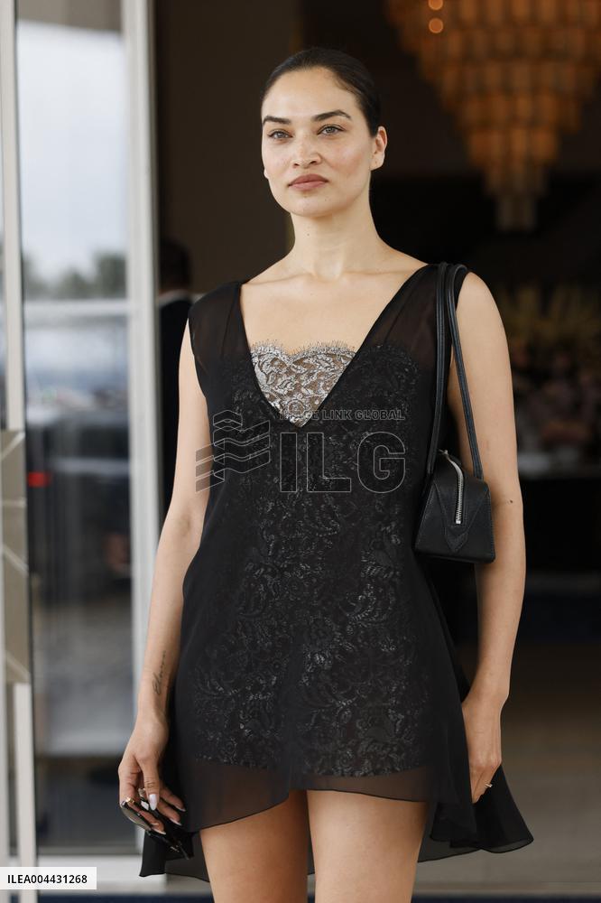 Cannes Shanina Shaik leaves Hotel Martinez MP