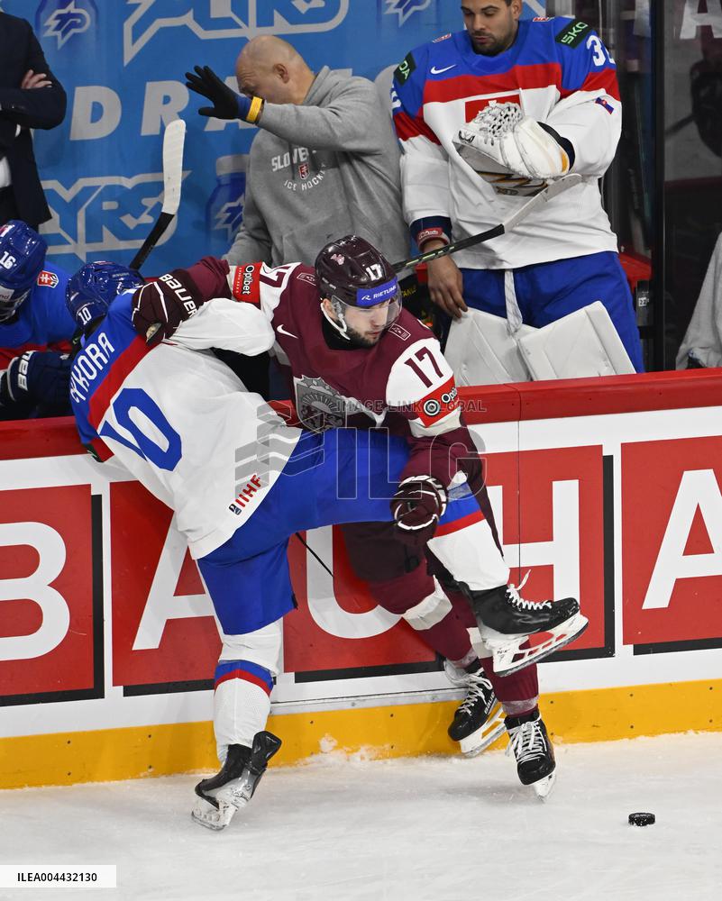 ICE HOCKEY WC SLOVAKIA-LATVIA