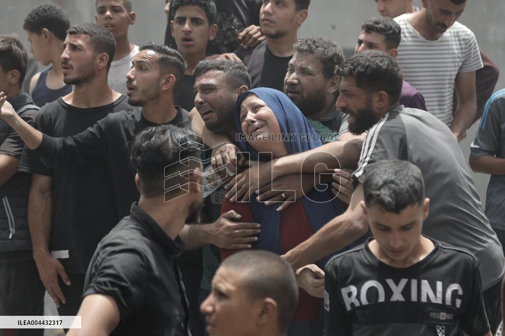 Israeli Airstrike In Jabalia Refugee Camp - Gaza