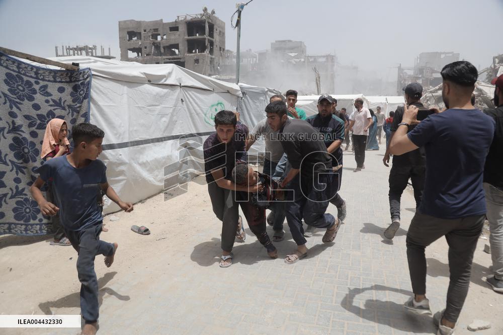 Israeli Airstrike In Jabalia Refugee Camp - Gaza