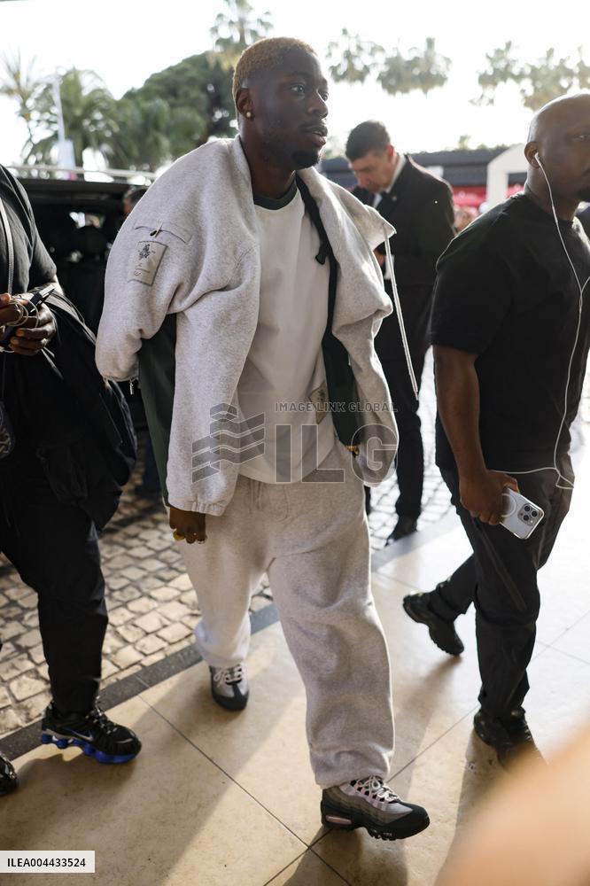 Cannes Tiakola leaves Hotel Martinez MP