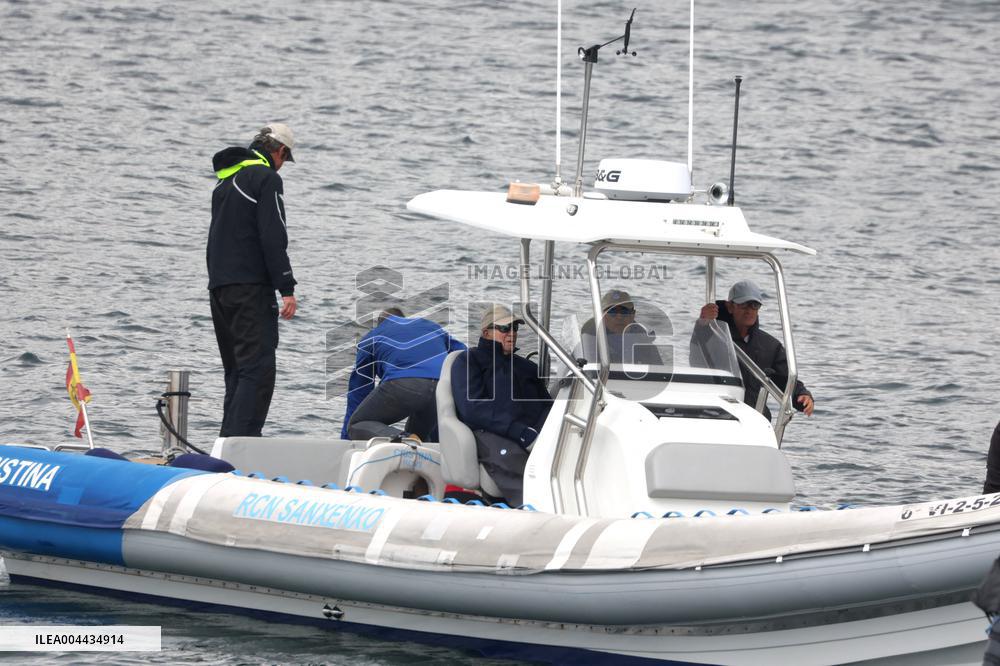 King Juan Carlos Disembarking - Sanxenxo