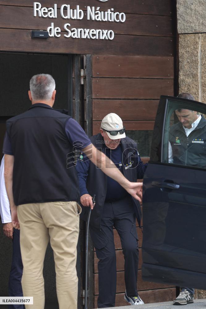 King Juan Carlos Enjoys One More Day of His Stay in Sanxenxo