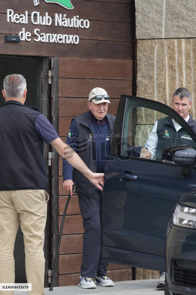 King Juan Carlos Enjoys One More Day of His Stay in Sanxenxo