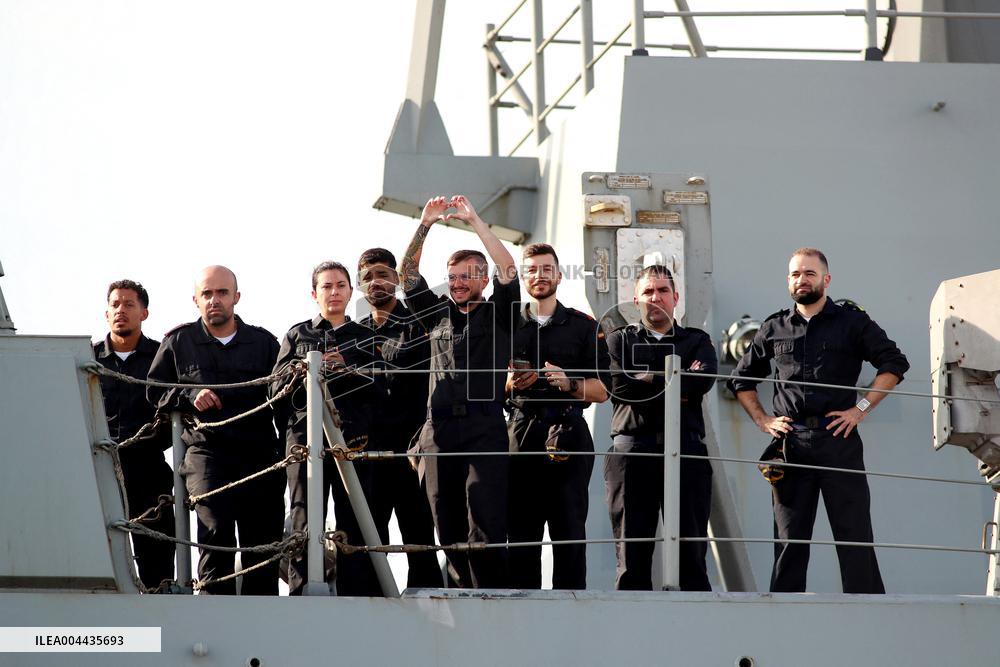 Frigate and Ship Return to Ferrol After Noble Shield - Spain