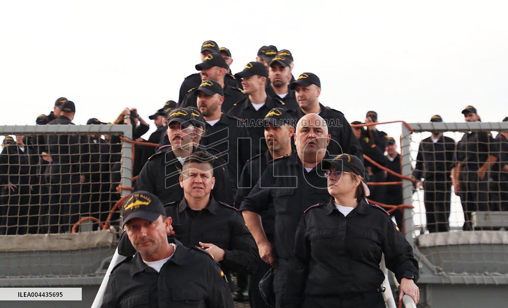 Frigate and Ship Return to Ferrol After Noble Shield - Spain