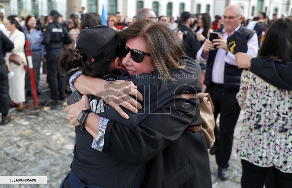 Frigate and Ship Return to Ferrol After Noble Shield - Spain