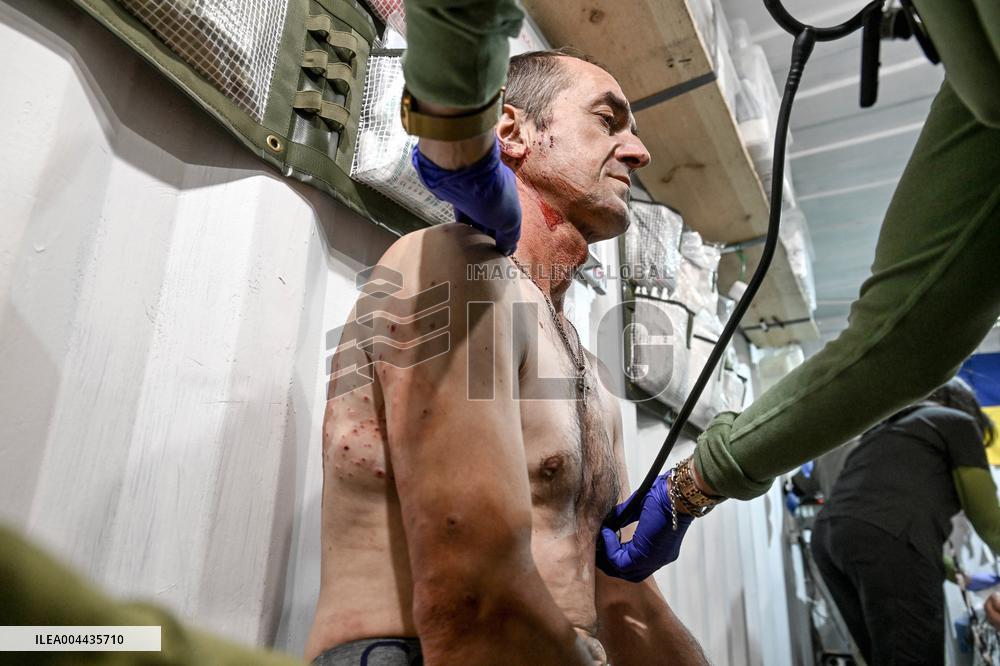 Stabilisation point of Ukraines 141st Brigade in Donetsk region