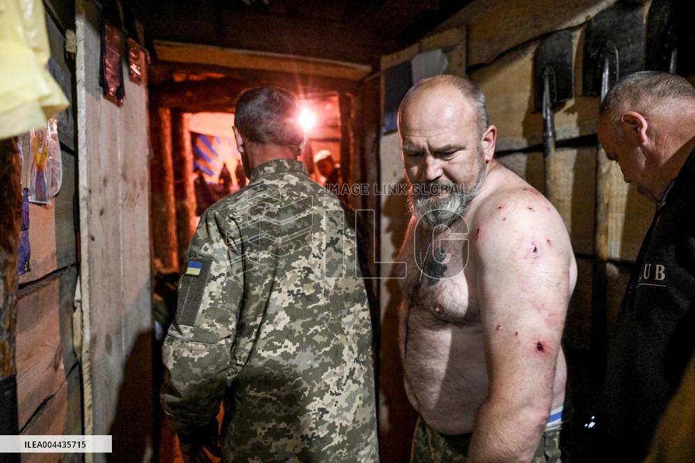 Stabilisation point of Ukraines 141st Brigade in Donetsk region