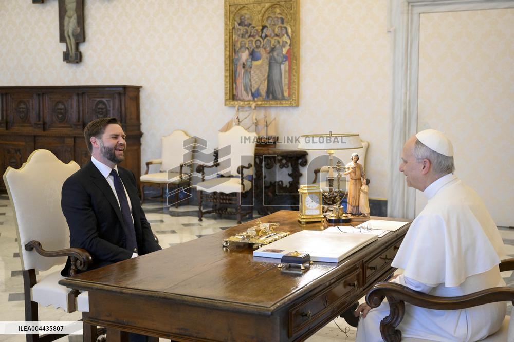 Pope Leo XIV Meets J.D. Vance - Vatican