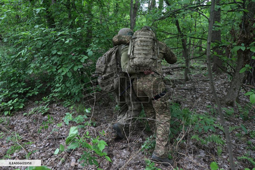 Tactical drills of Khartiia Brigade in Kharkiv region