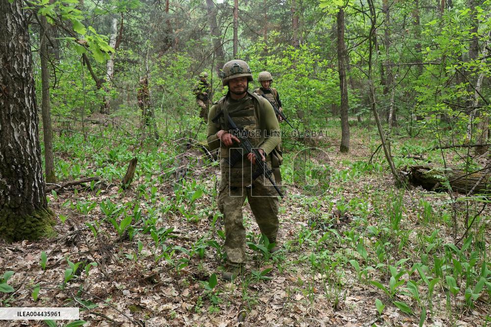 Tactical drills of Khartiia Brigade in Kharkiv region